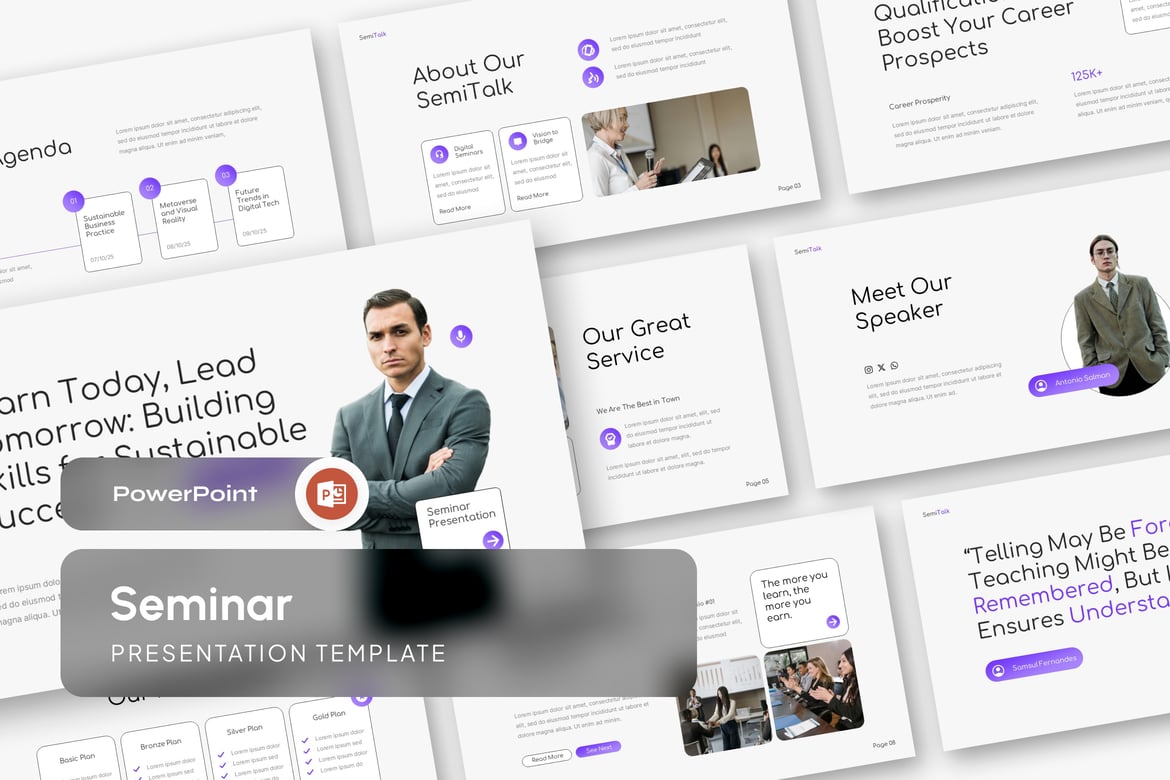 Template Presentasi Seminar PowerPoint yang Menarik dan Profesional