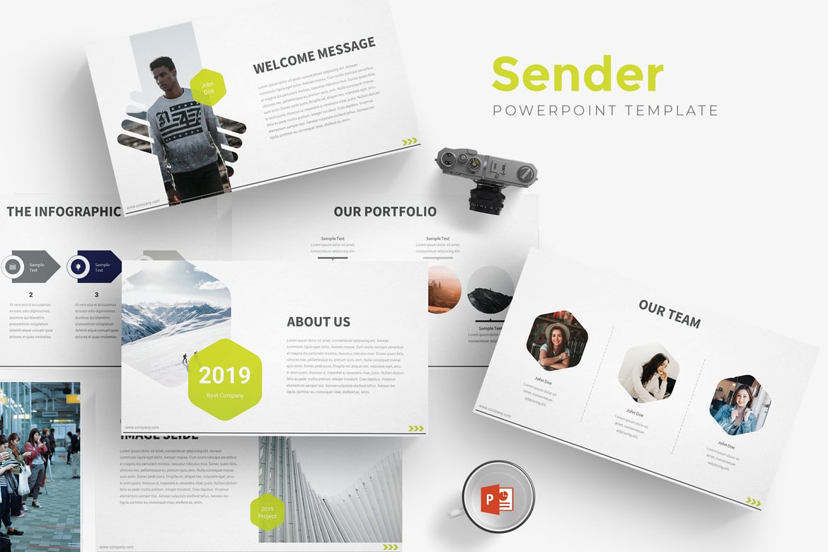 Sender - Template PowerPoint Serbaguna