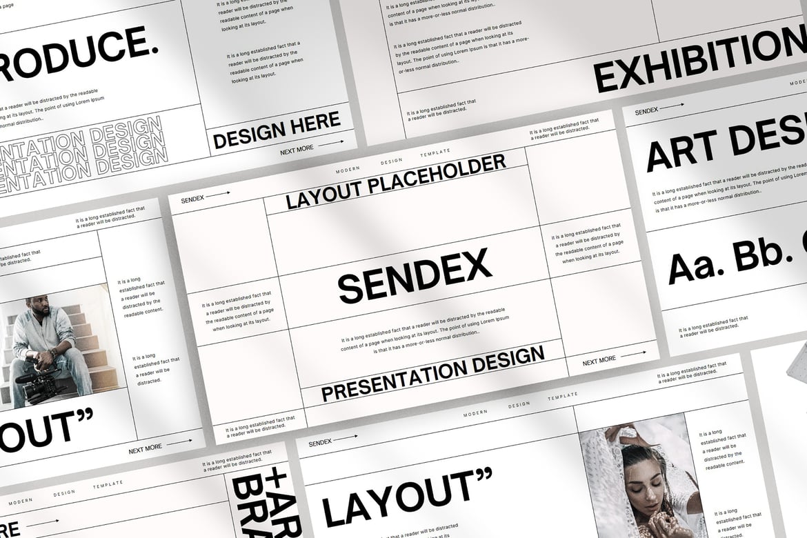 Sendex - Template Presentasi PowerPoint Modern dan Elegan