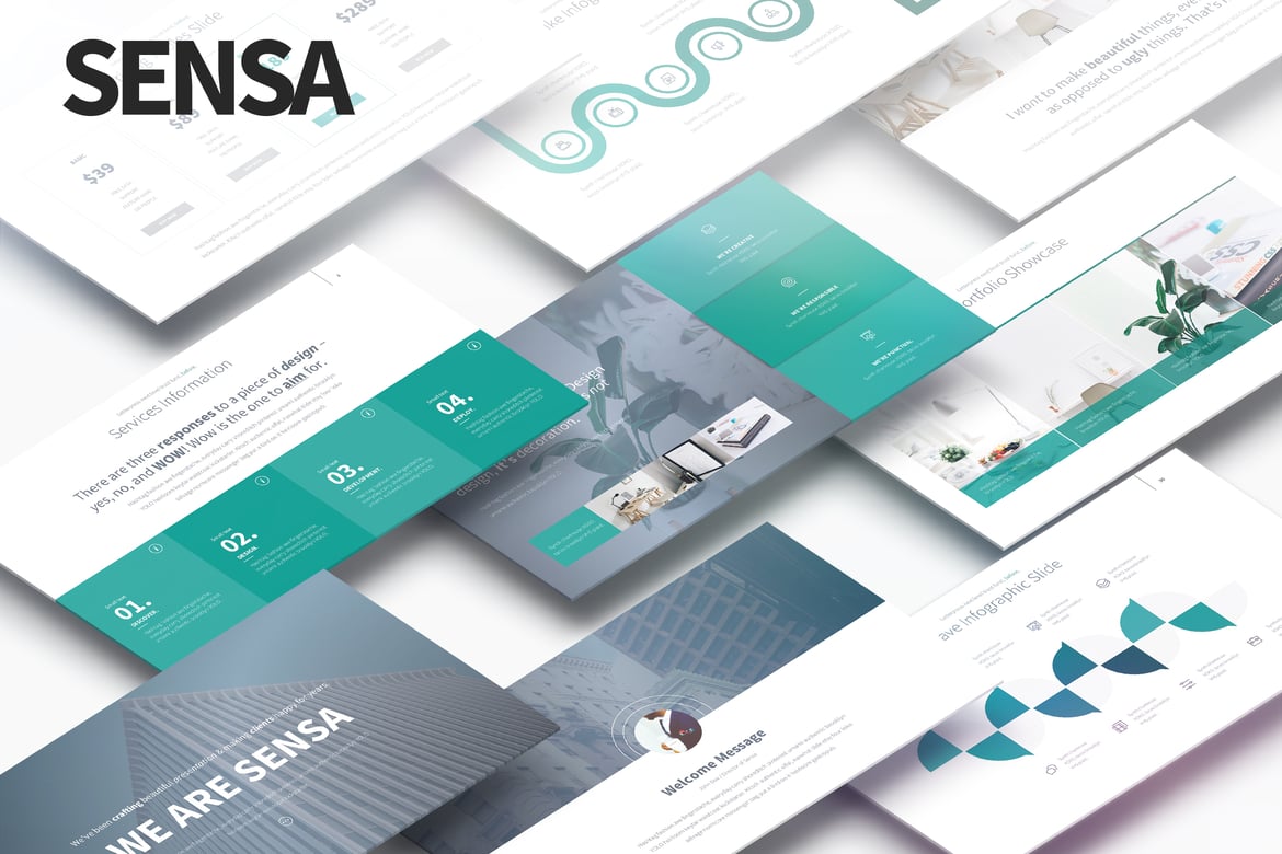 SENSA - Template PowerPoint Serbaguna untuk Presentasi Menarik