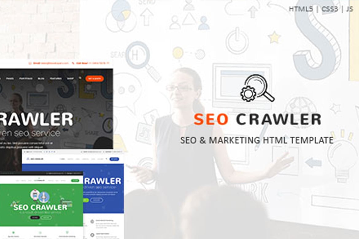 Template Website SEO Crawler - Solusi Digital Marketing Modern