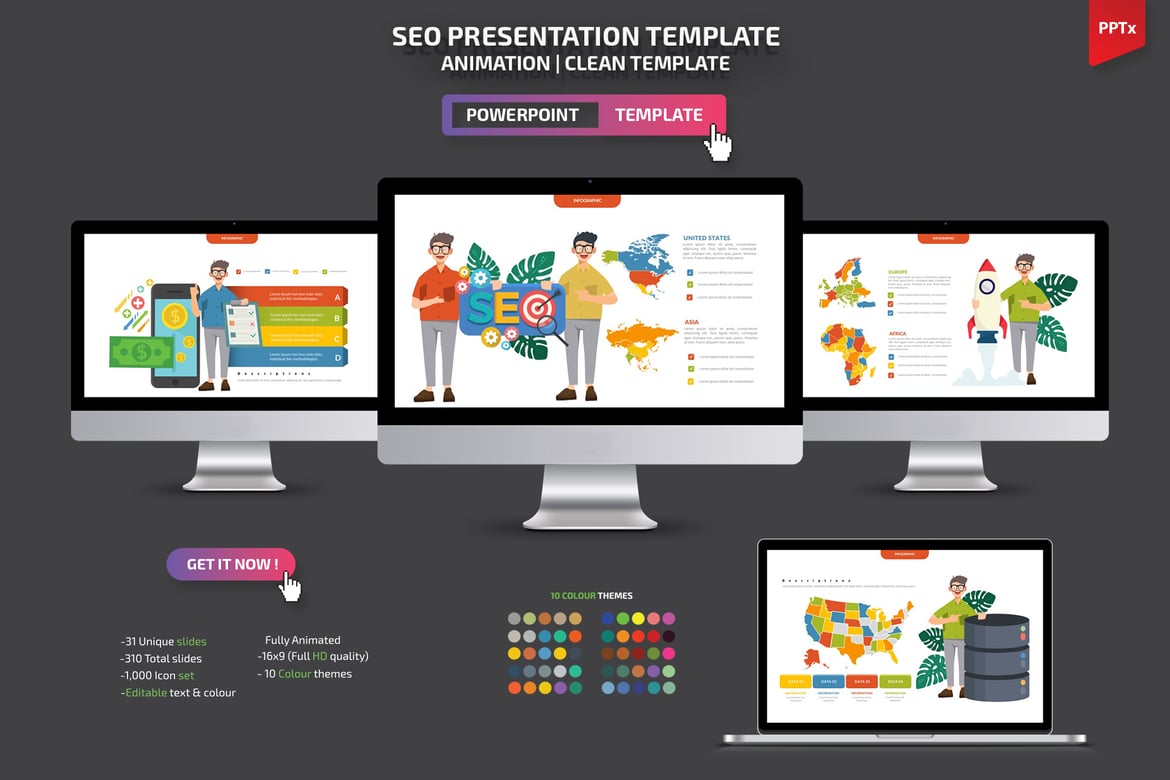 Template Powerpoint SEO yang Menarik dan Profesional