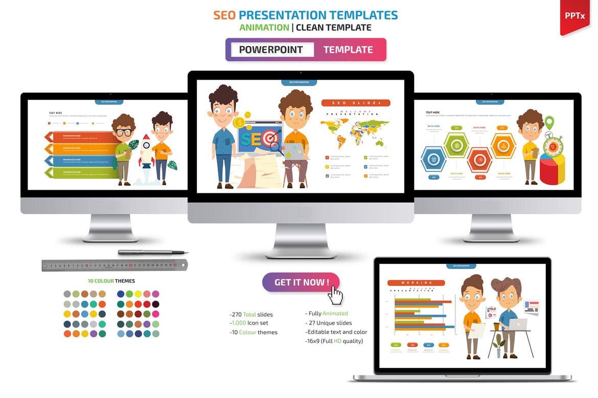 Template Powerpoint SEO Profesional untuk Presentasi Menarik
