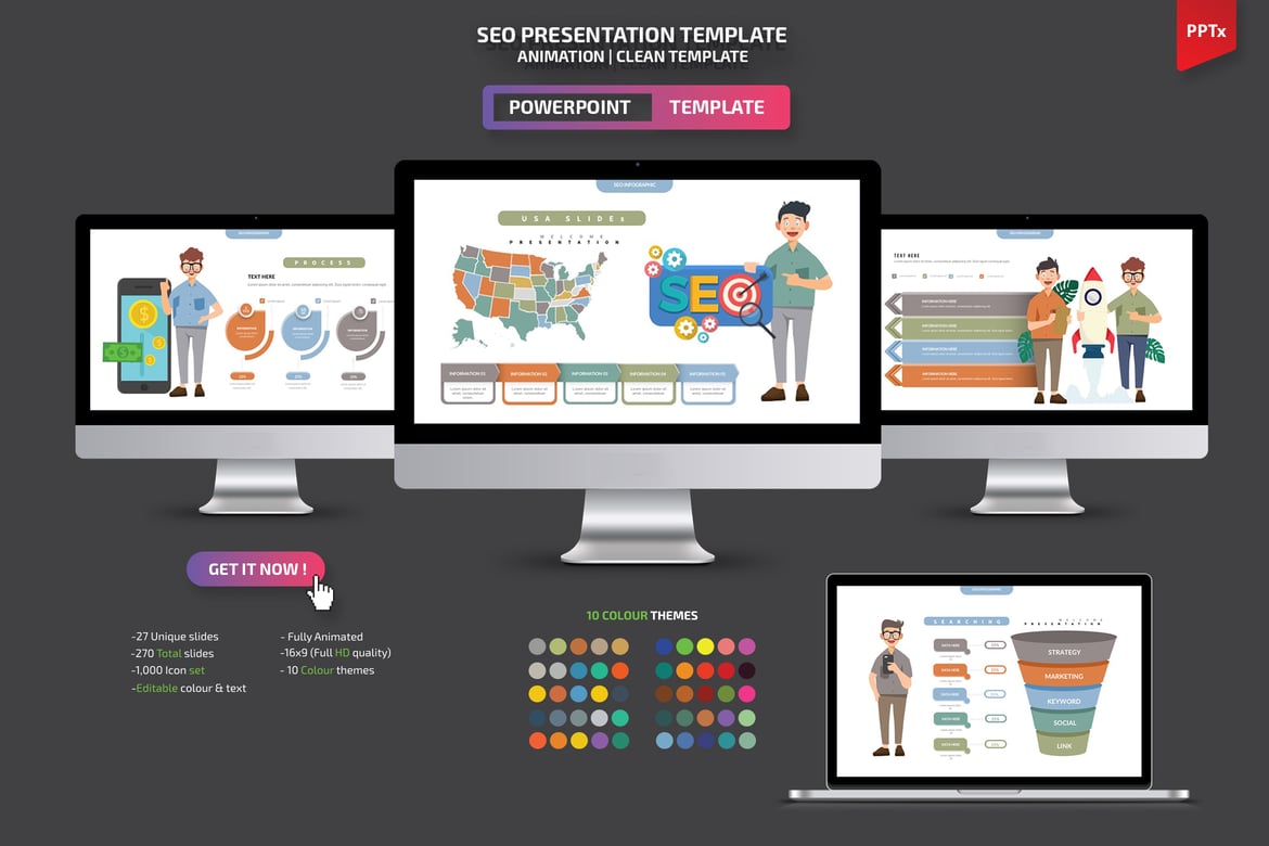 Template PowerPoint SEO yang Menarik dan Profesional
