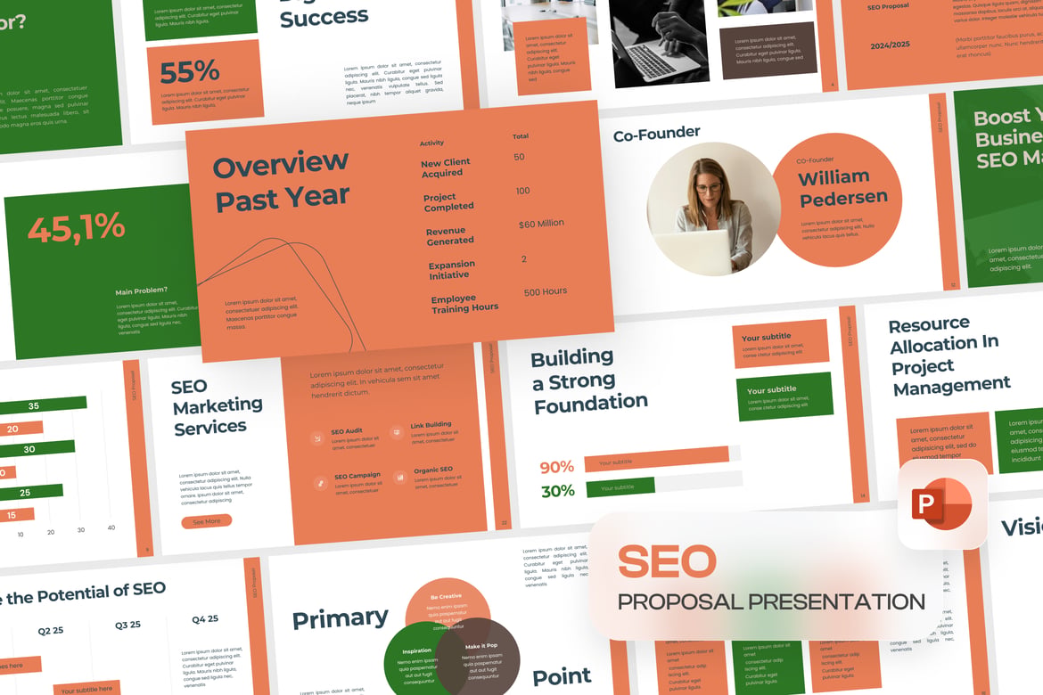 Template PowerPoint Proposal SEO yang Stylish dan Efektif