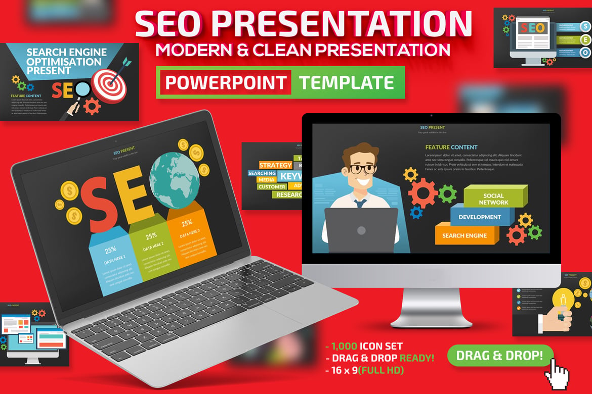 Template Presentasi PowerPoint SEO yang Menarik dan Profesional
