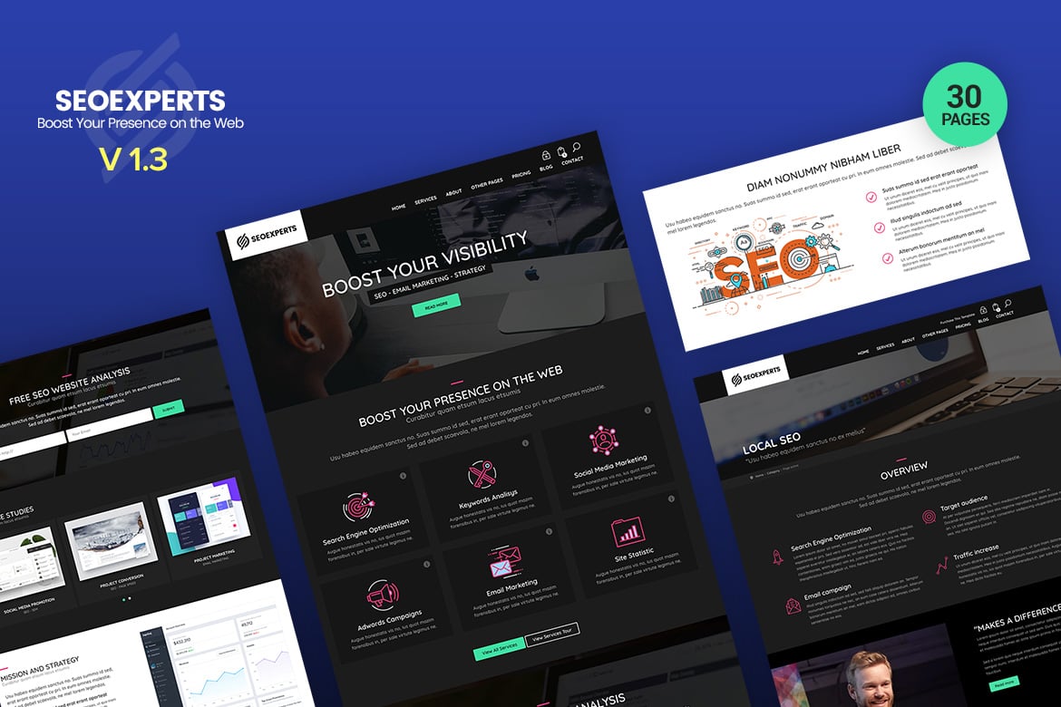Template Website SeoExpert - Solusi SEO, SEM, dan Pemasaran Media Sosial