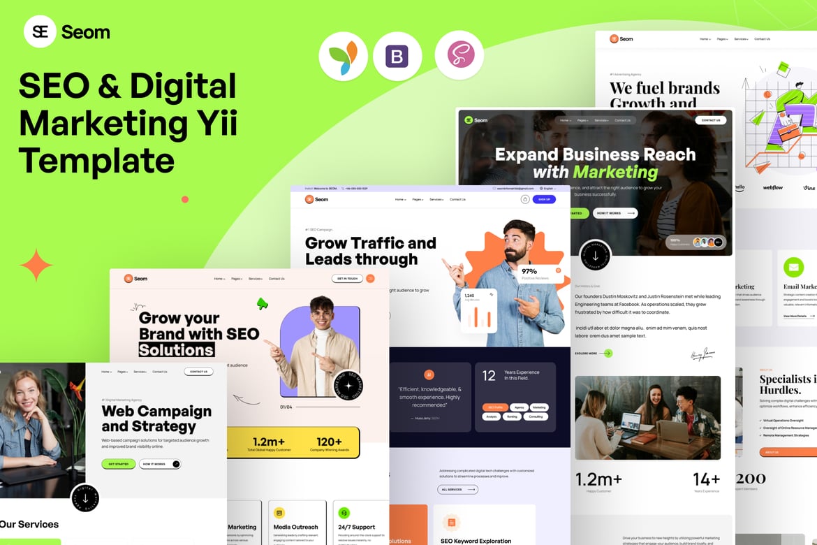 Seom - Template Website SEO & Digital Marketing Modern
