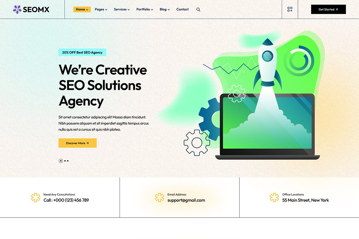 SeoMx - Template Website SEO & Pemasaran Digital yang Responsif