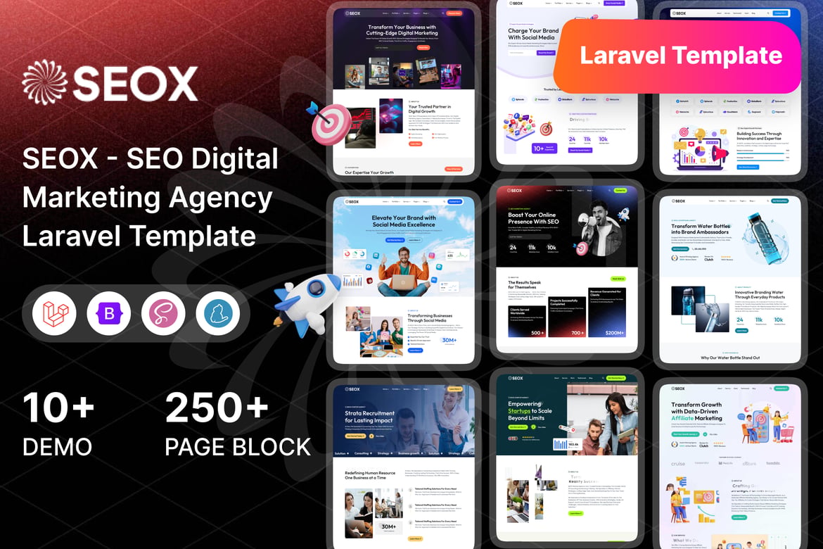 Template Website SEOX - Solusi Terbaik untuk Agensi Digital dan Pemasaran