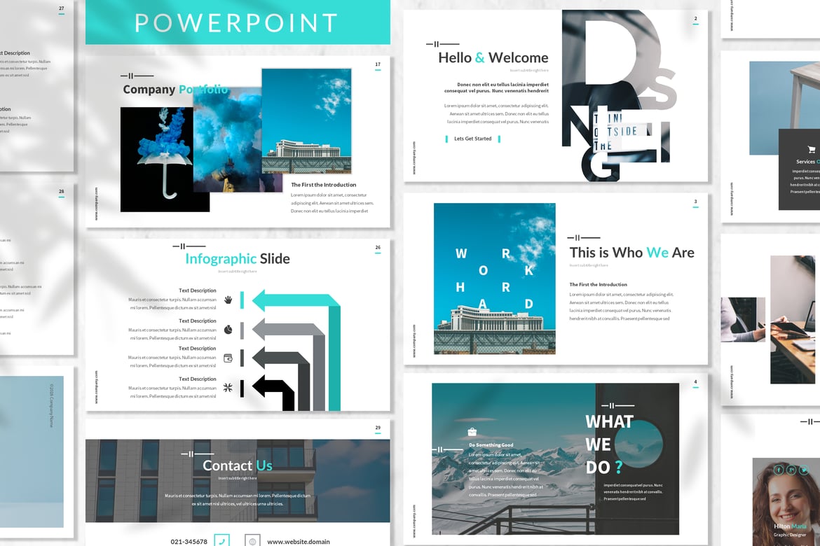 Serdana - Template PowerPoint Bisnis yang Modern dan Profesional