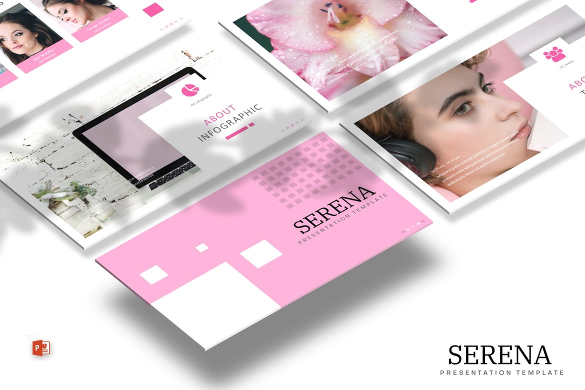 Template PowerPoint Serena: Presentasi Modern dan Menarik