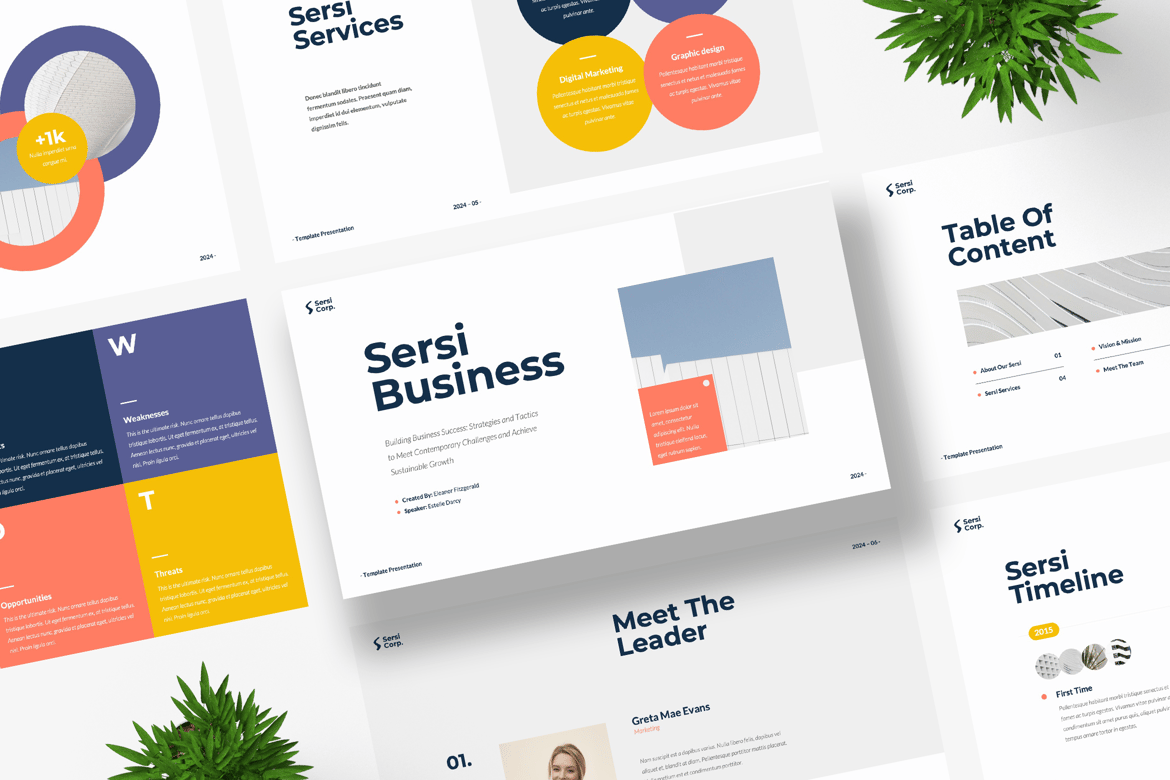 Template PowerPoint Sersi: Presentasi Profesional dan Modern