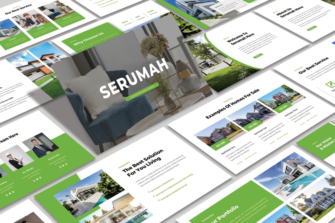 Template Powerpoint SERUMAH yang Kreatif dan Modern