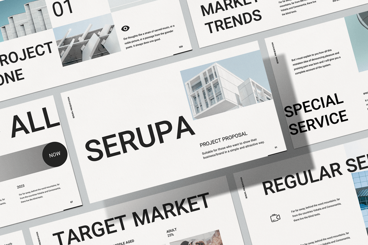 Template Powerpoint Serupa - Presentasi Modern dan Minimalis