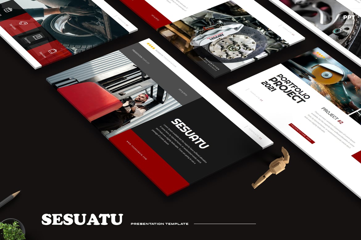 Sesuatu - Template PowerPoint Kreatif dan Modern