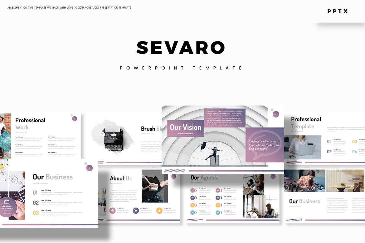 Sevaro - Template PowerPoint Profesional untuk Presentasi Menarik