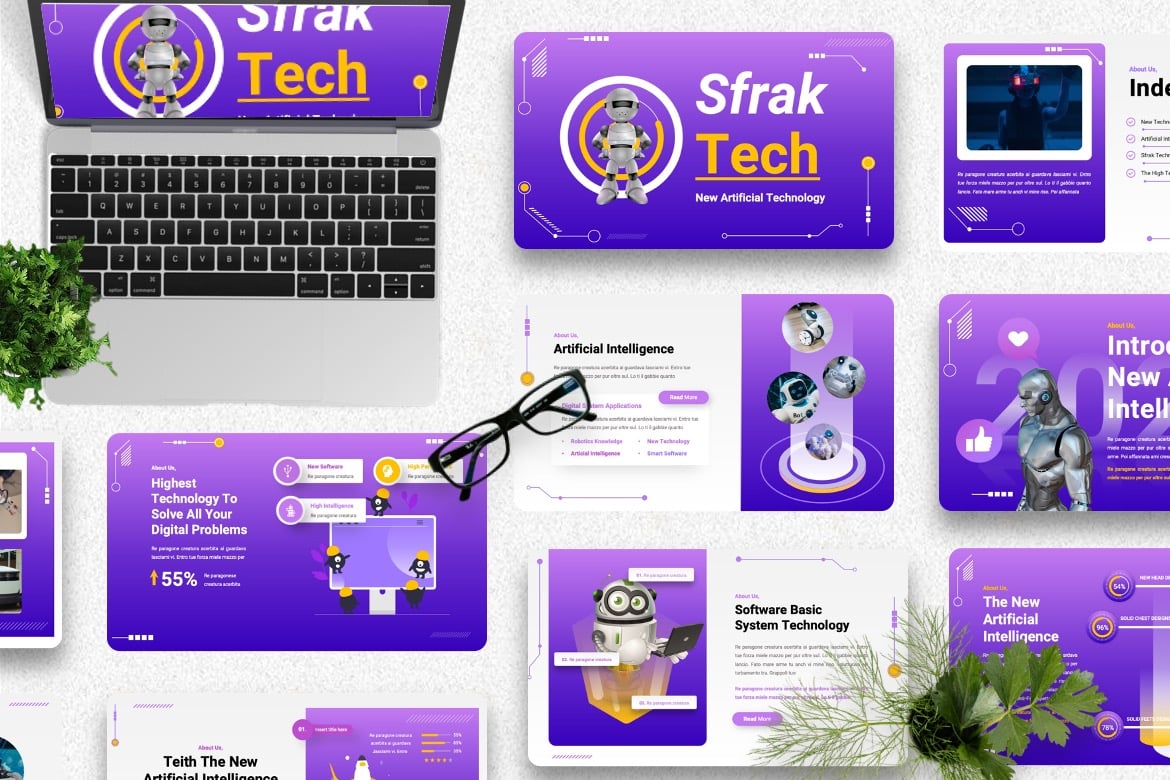 Sfrak - Template Powerpoint Teknologi Modern
