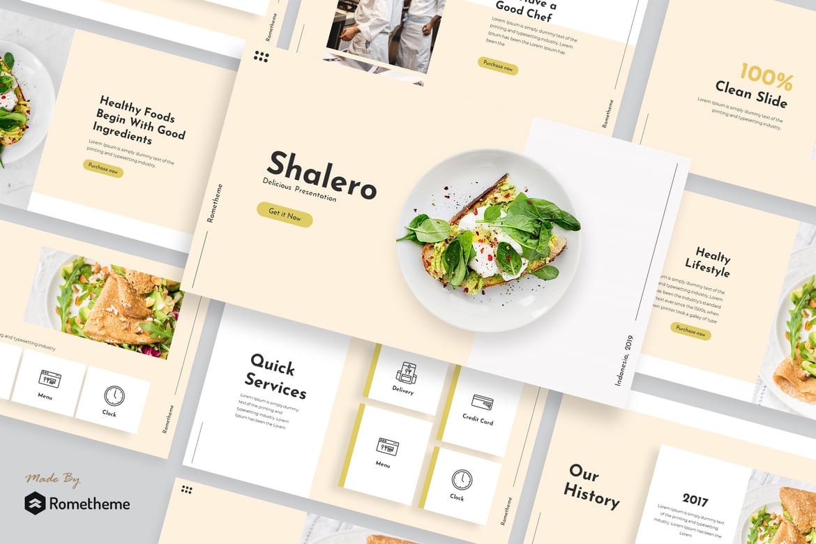 Shalero - Template PowerPoint Modern dan Multifungsi