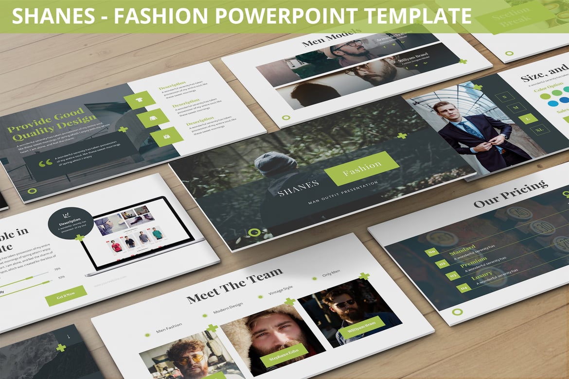 Template Powerpoint Fashion Shanes - Modern dan Elegan