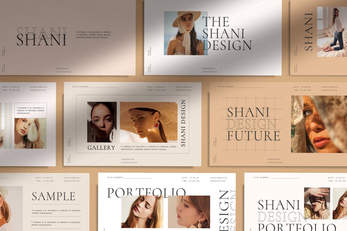 Template Presentasi Powerpoint SHANI - Kreatif dan Modern
