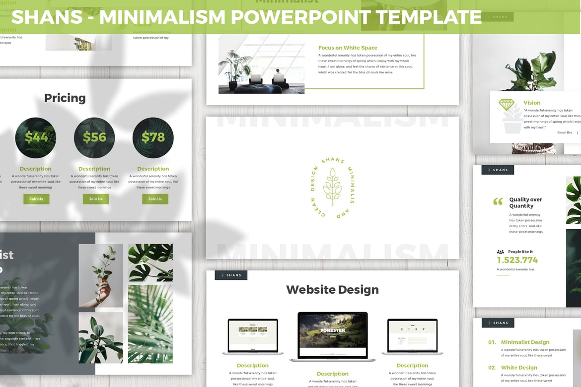 Shans - Template Presentasi PowerPoint Minimalis yang Elegan
