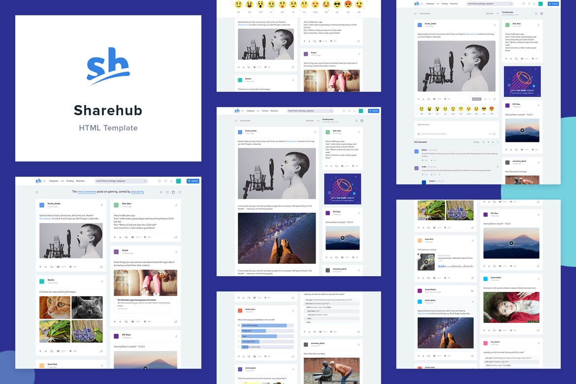 Template Website Sharehub untuk Berbagi Konten yang Menarik