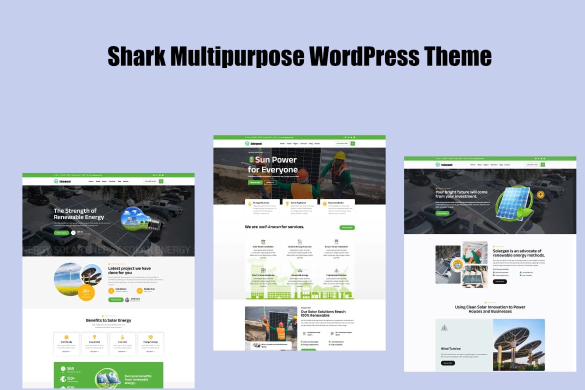 Shark - Tema WordPress Serbaguna Terbaik untuk Semua Kebutuhan Anda