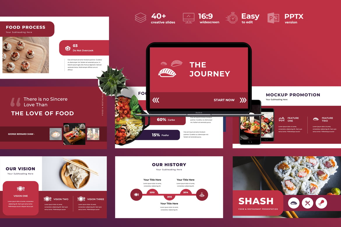 Template Powerpoint Shash - Presentasi Bisnis yang Menarik