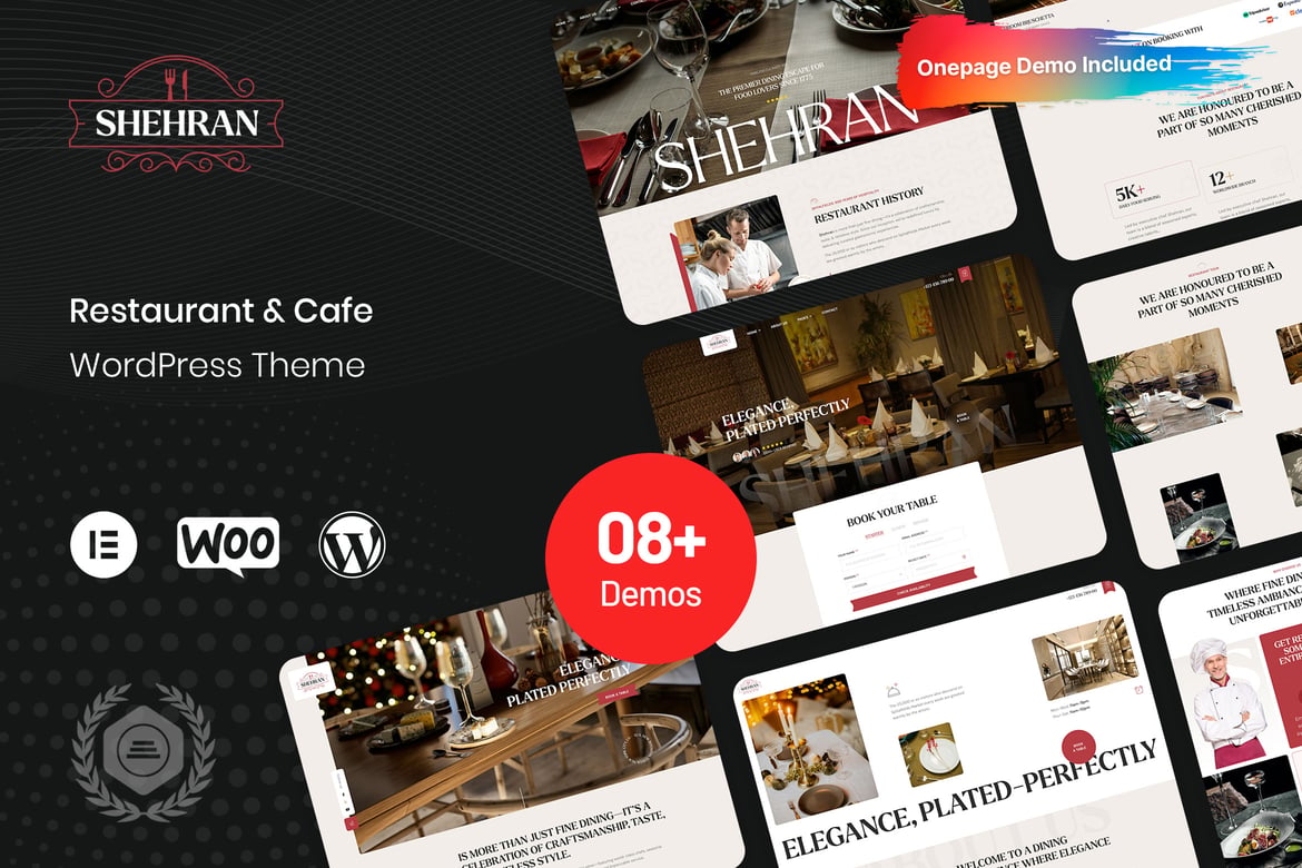 Shehran - Tema WordPress Restoran yang Keren dan Modern