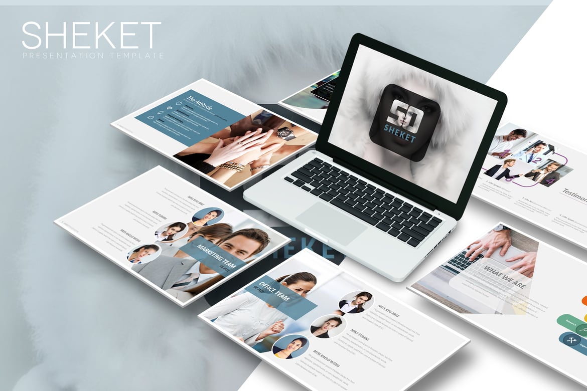 Sheket - Template Powerpoint Kreatif untuk Presentasi Anda