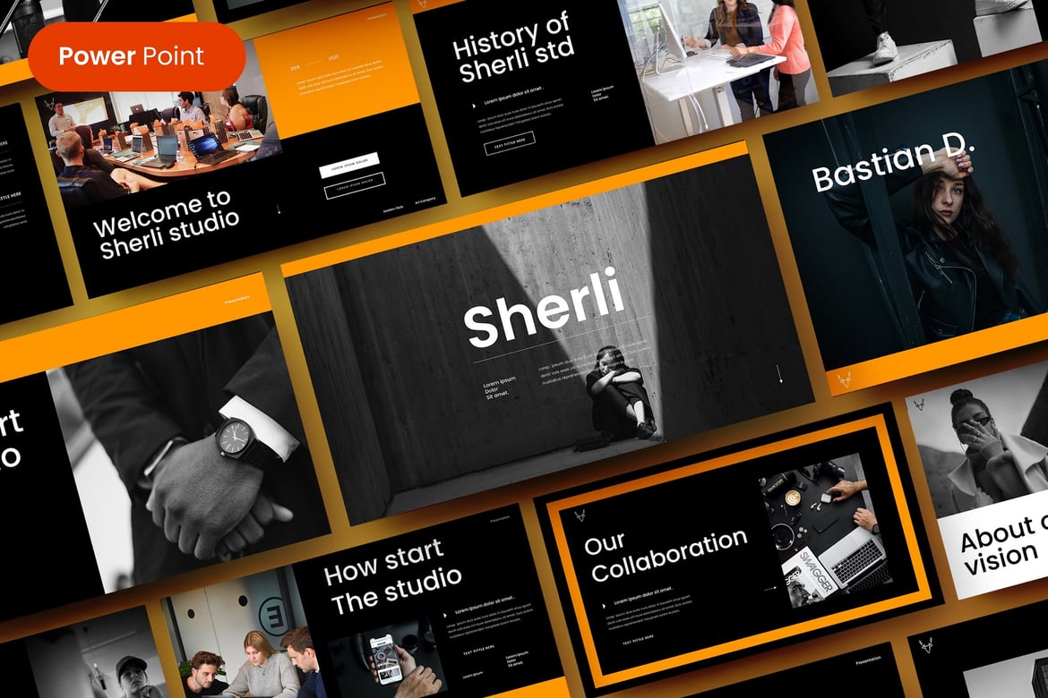 Sherli – Template PowerPoint Bisnis yang Menarik