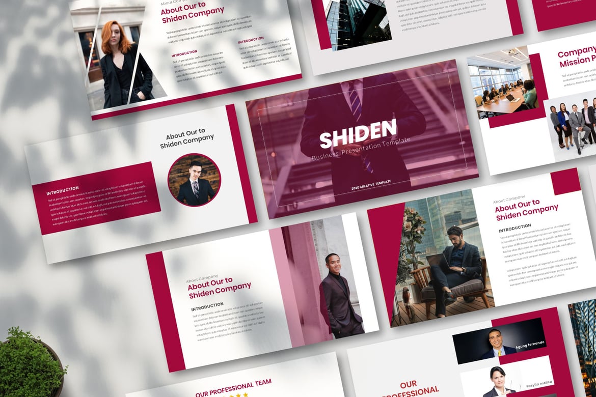 Template Presentasi PowerPoint Shiden - Kreatif dan Profesional