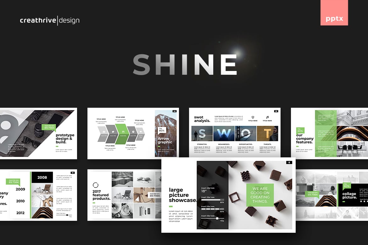 Template PowerPoint Shine: Presentasi Profesional yang Menarik