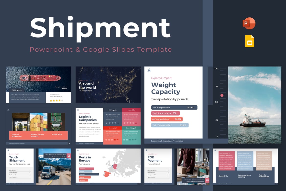 Template Presentasi Pengiriman untuk PowerPoint & Google Slides