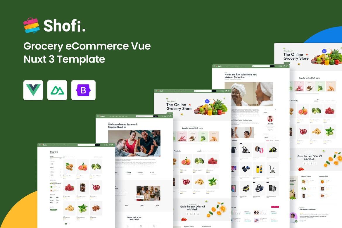 Shofy - Template Website eCommerce Vue Nuxt 3 yang Serbaguna