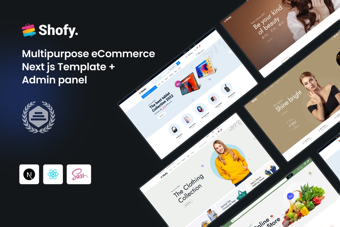 Shofy - Template Website eCommerce Next.js Lengkap dengan Panel Admin