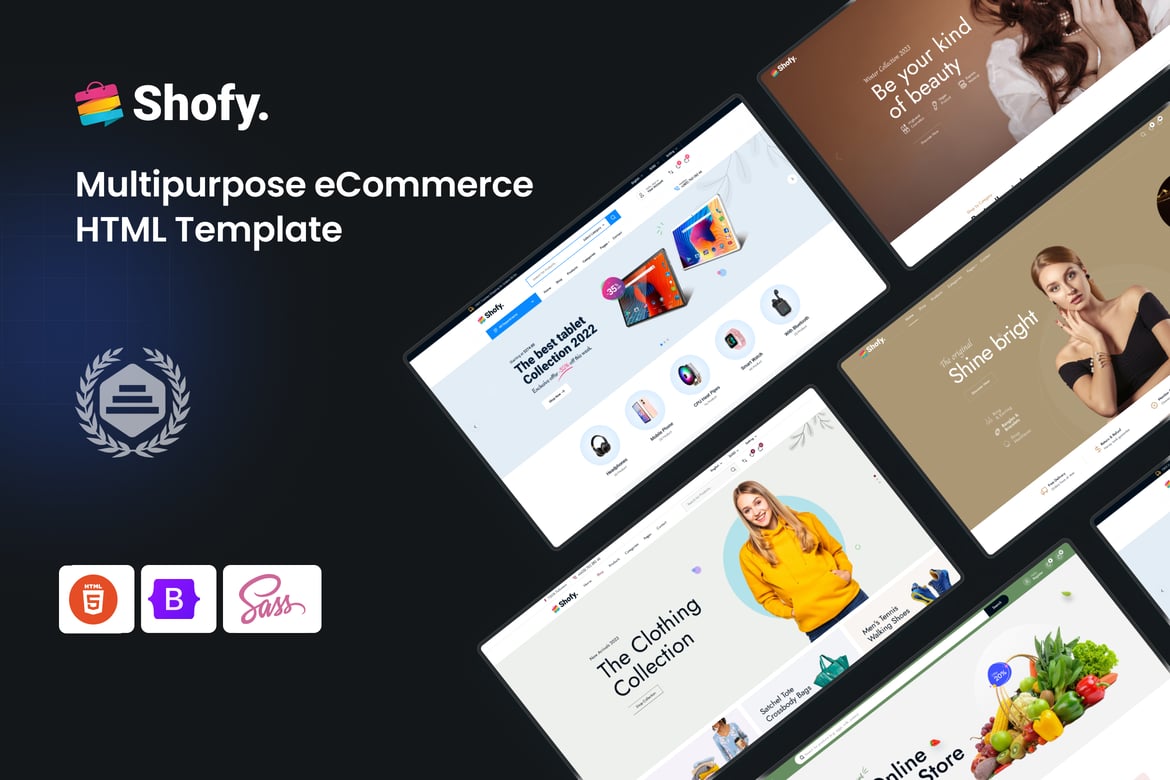 Shofy - Template Website eCommerce Serbaguna yang Modern