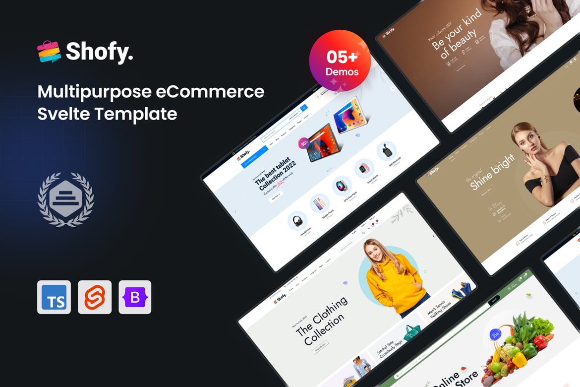 Shofy - Template Website eCommerce Serbaguna Berbasis Svelte