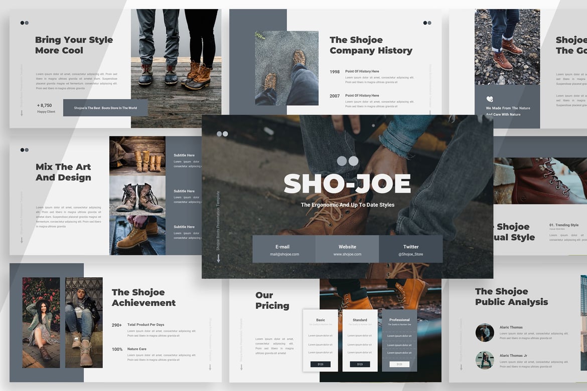 Template Powerpoint Shojoe - Solusi Presentasi Profesional untuk Produk Anda
