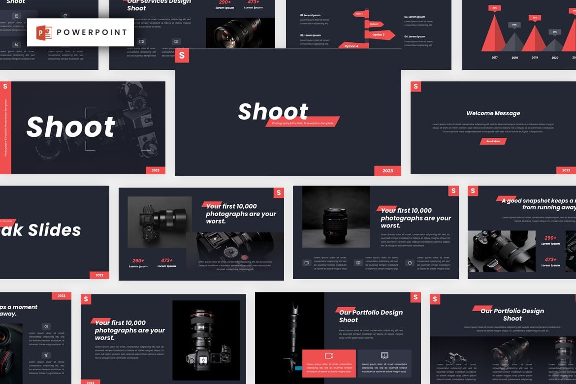 Template Powerpoint Fotografi & Portofolio yang Menarik dan Profesional