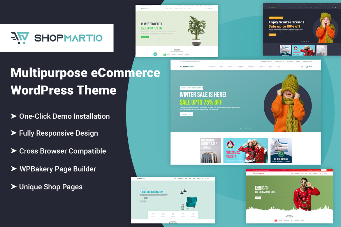 Shopmartio – Tema WordPress eCommerce Serbaguna yang Menarik