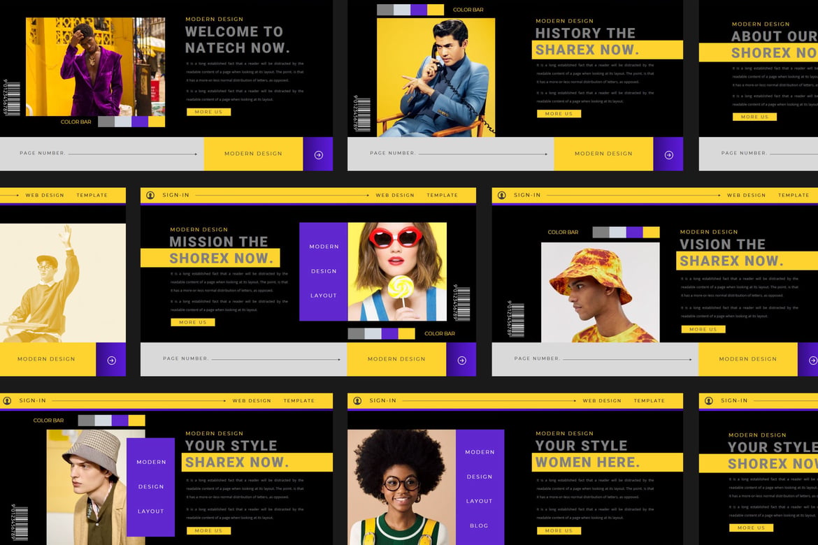 Template PowerPoint SHOREX: Presentasi Profesional Anda
