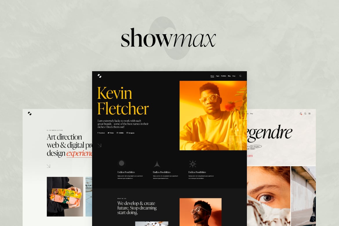 Showmax: Tema WordPress Modern untuk Agensi Kreatif dan Portofolio Anda