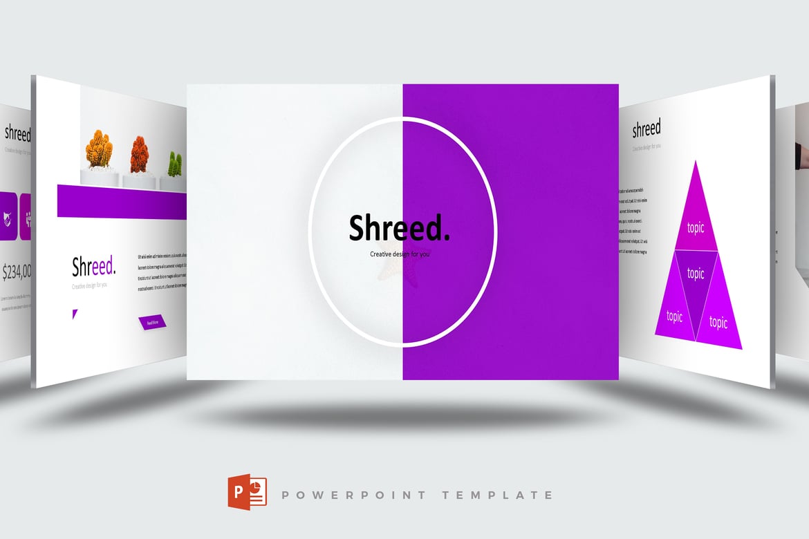 Shreed - Template PowerPoint Multifungsi yang Menarik