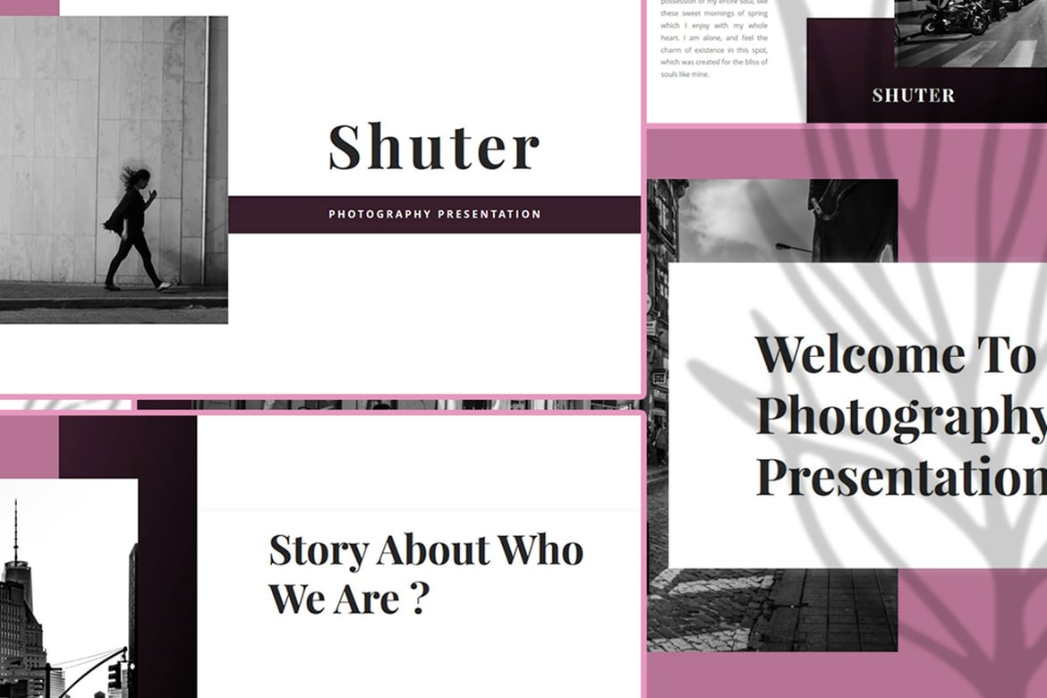 Shuter – Template Presentasi PowerPoint untuk Fotografi yang Menarik