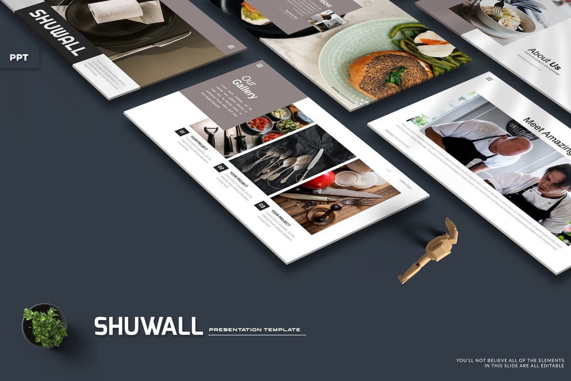 Shuwall - Template PowerPoint Kreatif untuk Presentasi Menarik