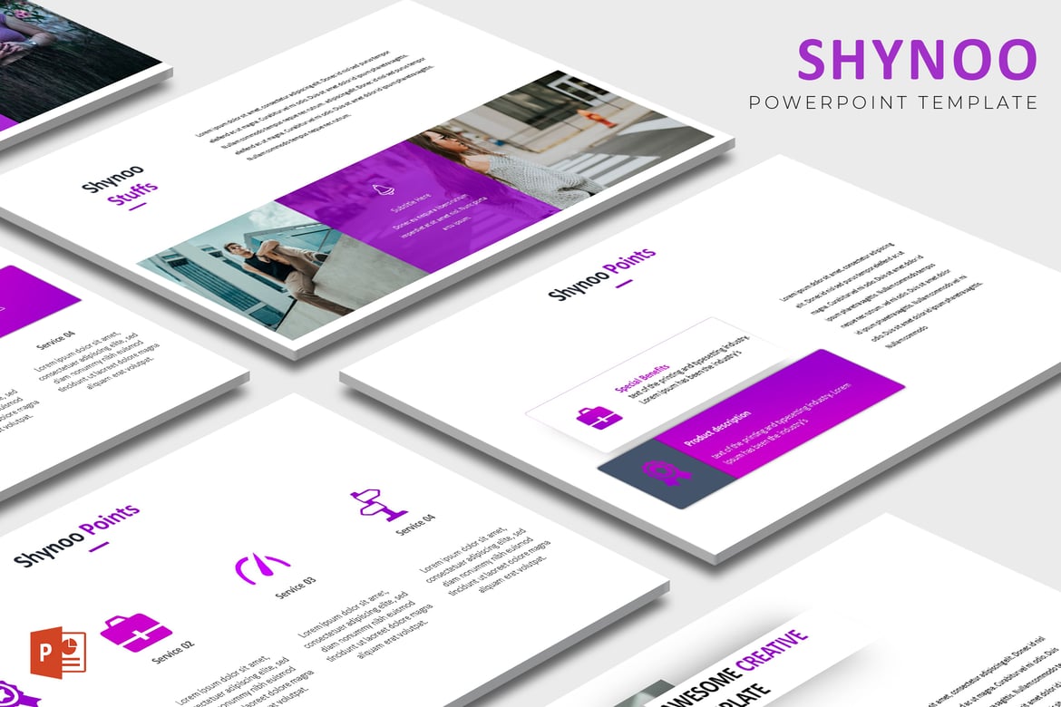 Shynoo - Template PowerPoint Multifungsi yang Menarik