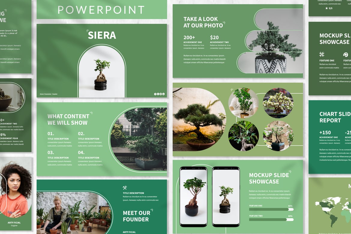 Siera - Template Powerpoint Ramah Lingkungan untuk Presentasi Menarik