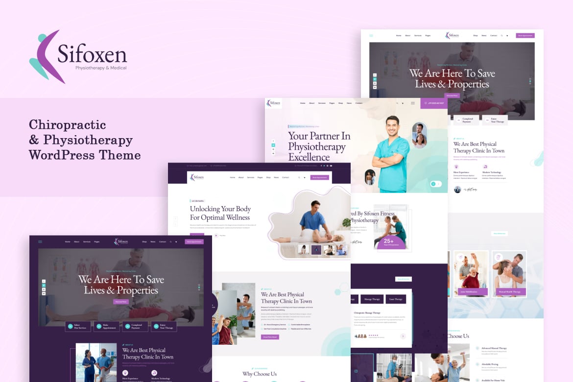 Sifoxen - Tema WordPress Modern untuk Chiropractic & Physioterapi